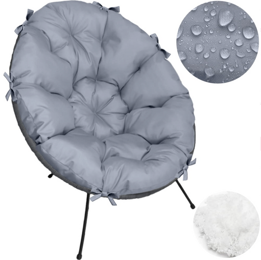 Pernă scaun tip scoică Acapulco UBBERUP - Gri închis