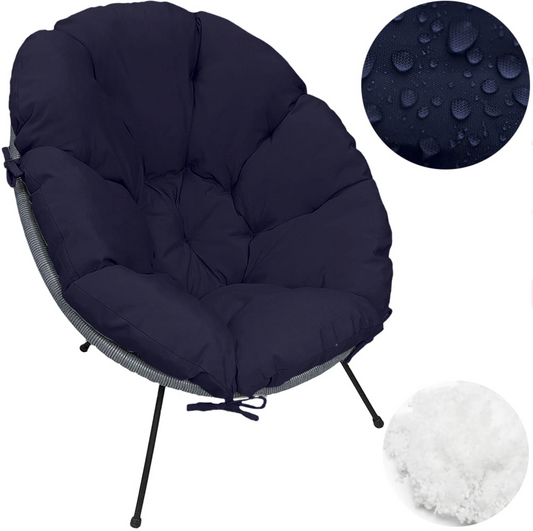 Pernă scaun tip scoică Acapulco UBBERUP - Bleumarin