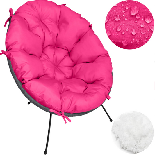 Pernă scaun tip scoică Acapulco UBBERUP - Roz Barbie (Ediție specială)