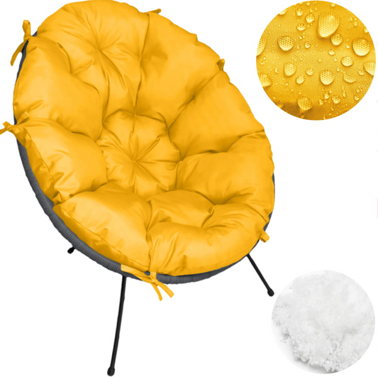 Pernă scaun tip scoică Acapulco UBBERUP - Galben
