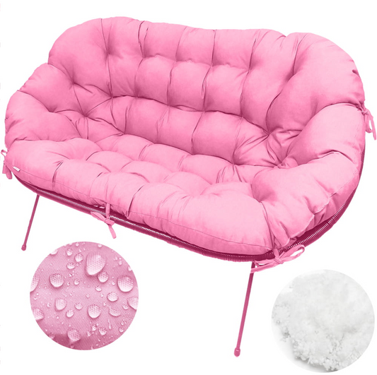 Pernă canapea tip scoică Acapulco UBBERUP - Roz