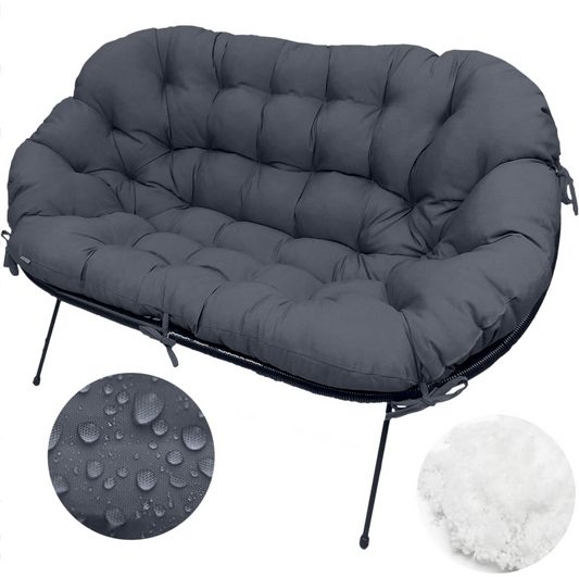 Pernă canapea tip scoică Acapulco UBBERUP - Antracit