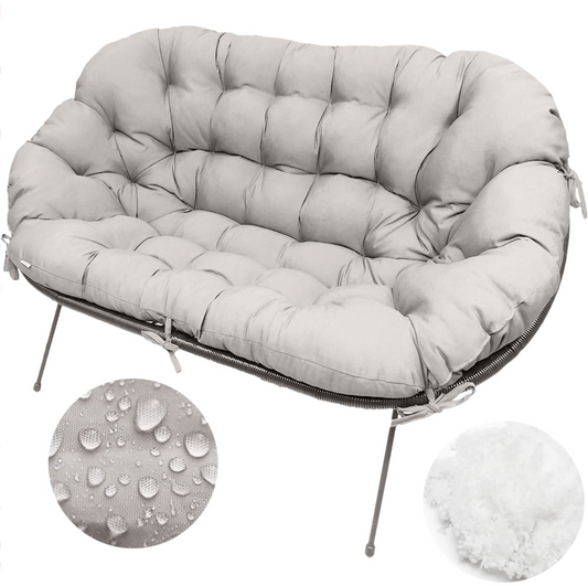 Pernă canapea tip scoică Acapulco UBBERUP - Gri deschis