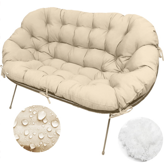 Pernă canapea tip scoică Acapulco UBBERUP - Crem